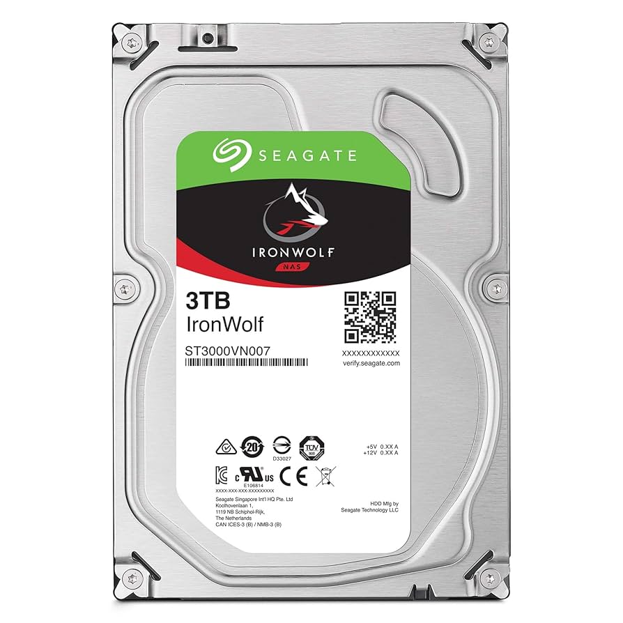 Seagate IronWolf 3TB NAS HDD 3.5インチ Seagate IronWolf 3TB NAS Internal Hard Drive HDD – CMR 3.5